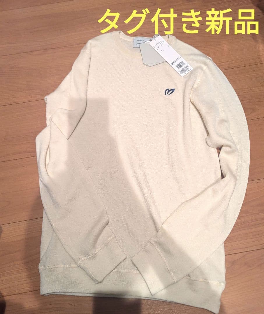 マスターバニー　ニット　メンズ　白　トレーナー　ゴルフウェア