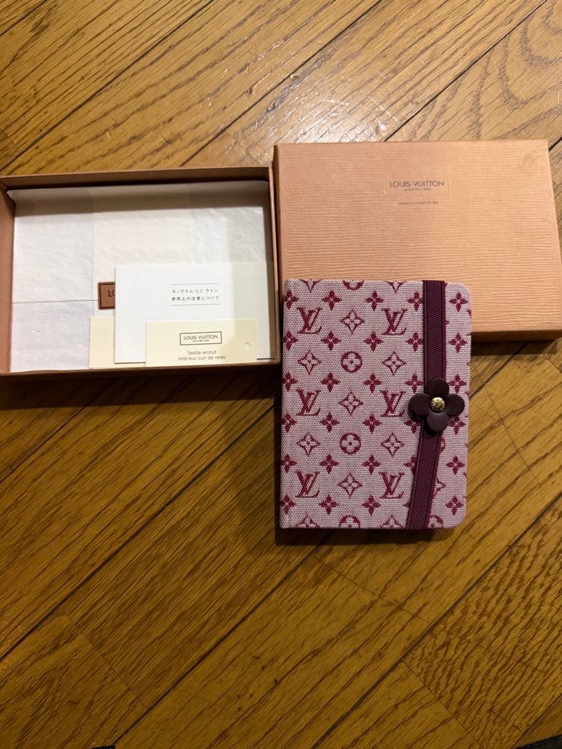 ルイヴィトン モノグラムミニ カルネ MM メモ帳 ノート　ピンク　ローズ
