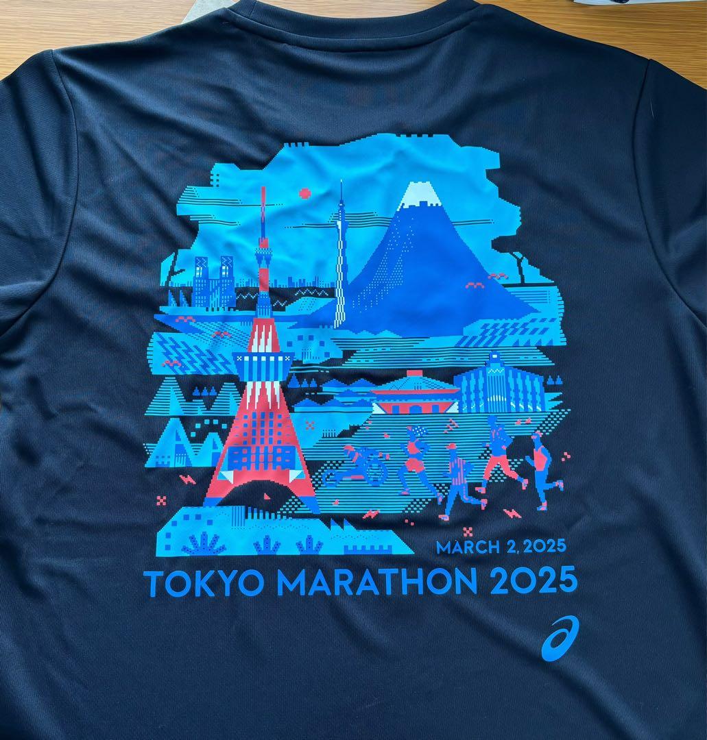 ASICS TOKYO MARATHON 2025 Tシャツ メンズXS