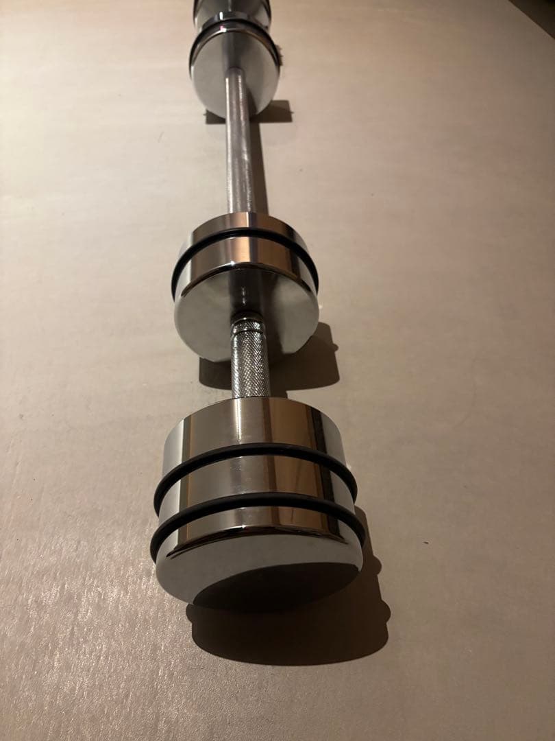 【美品】ステディ可変　クロムダンベル15kg2個　 　1/2