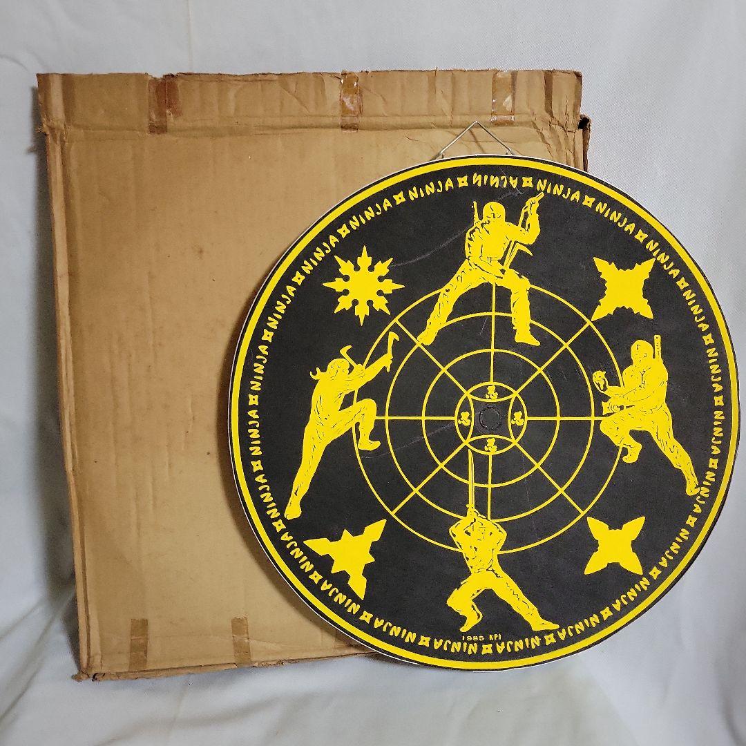 忍者デザインの円形ターゲット　スローイング・ターゲット　レア品
