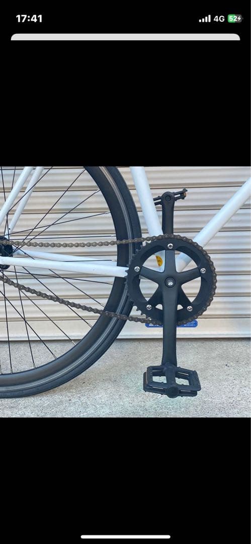 シングルギア ピストバイク 700C ホワイト