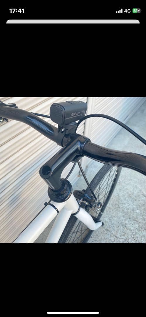 シングルギア ピストバイク 700C ホワイト