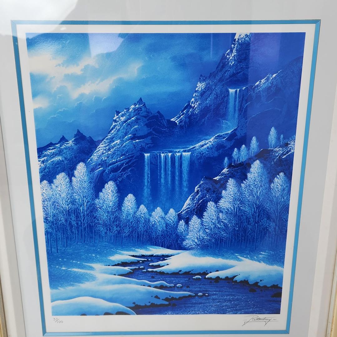 ジョン・ラッテンベリー ブルーキャニオンフォール 2008年 シルクスクリーン
