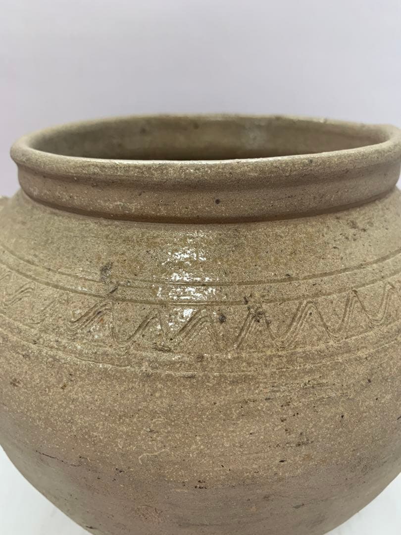 李朝　双耳　壺　花器　木箱付き　送料込み