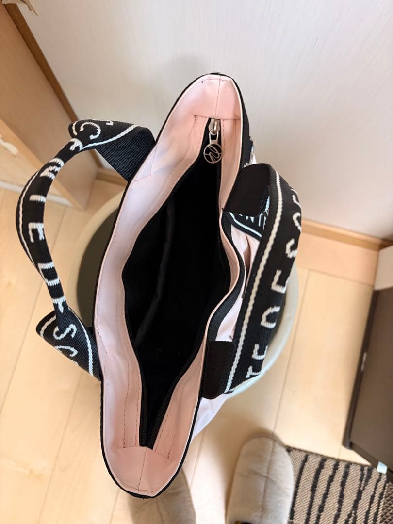 DESCENTE バッグセット 黒 ピンク