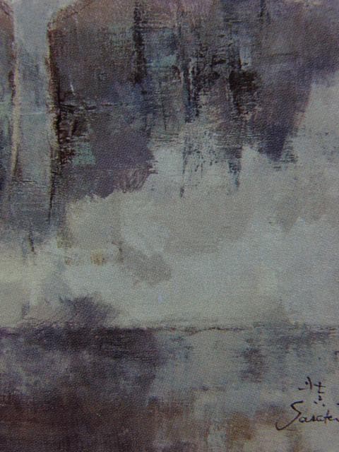 佐々木壮六、トスカーナ、希少な額装用画集より、新品高級額装付、状態良好