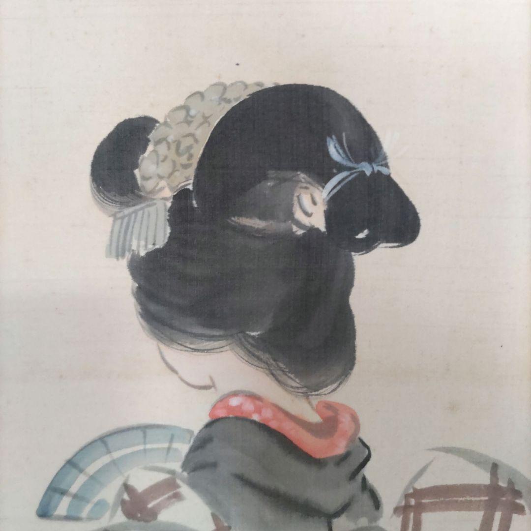 後姿美人画掛軸　H56