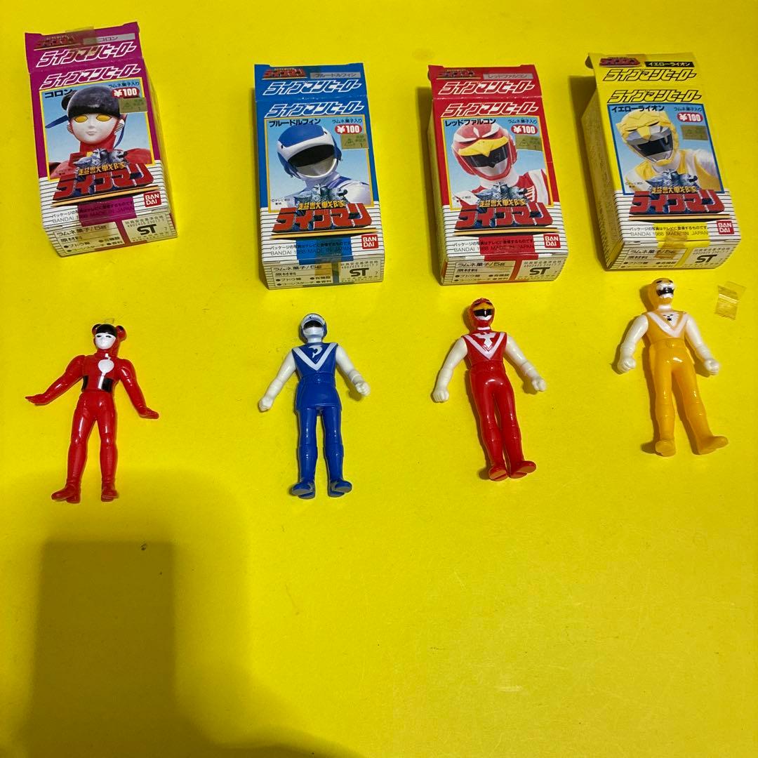 ゆ*か様 バンダイ ライブマン フィギュアセット 4種セット　未使用