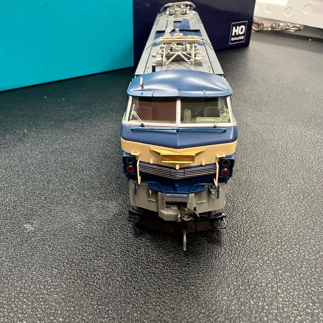 【美品】EF66 55型 青色電気機関車 (ひさし付)HOゲージ⑨