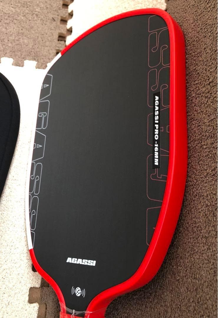 新品‼︎AGASSI PRO16mm T700 ピックルボール パドル228g