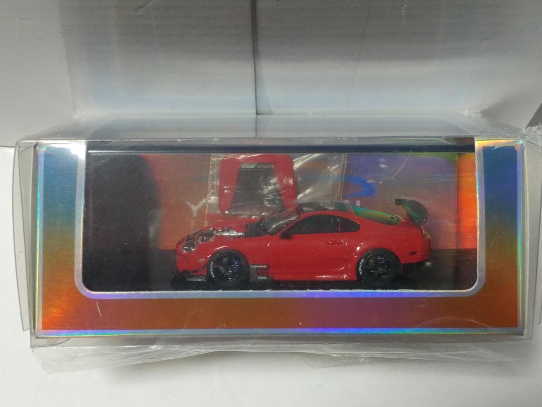 YMモデル 1/64 トヨタ スープラ A80 レッド