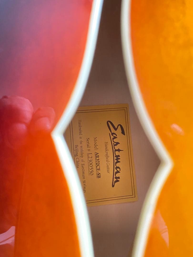 Eastman AR372CE Sunburst イーストマン　フルアコギター