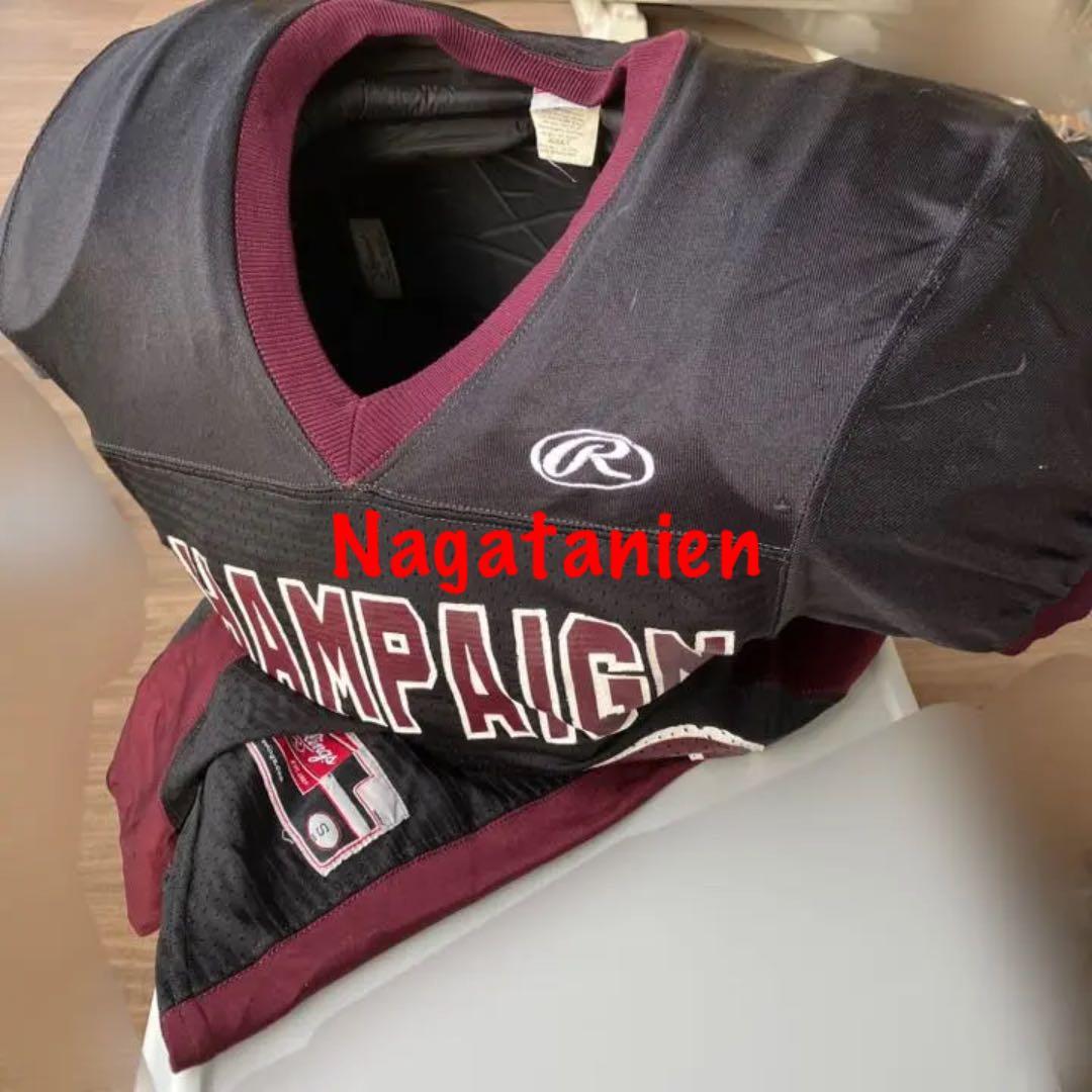 Sサイズ試合用ユニフォーム　シャンペーン中央高校アメフト部　セントラルマルーンズ