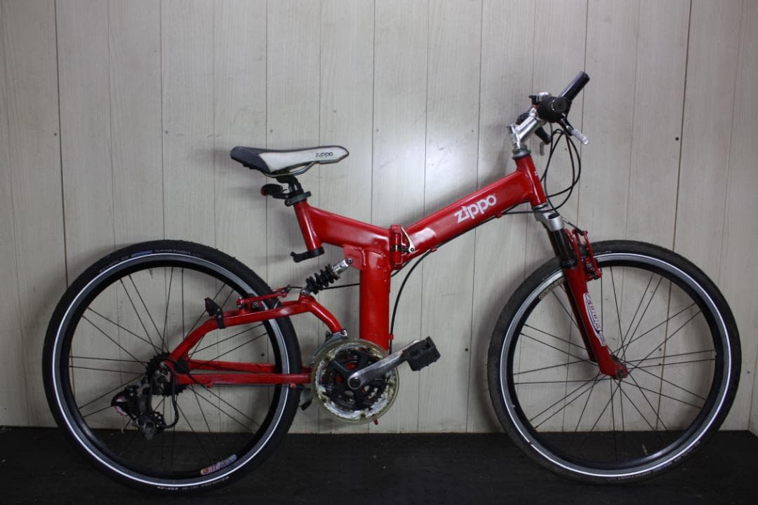 ZIPPO(ジッポー) 26型 アルミ 21速 450mm Wサス 折り畳MTB