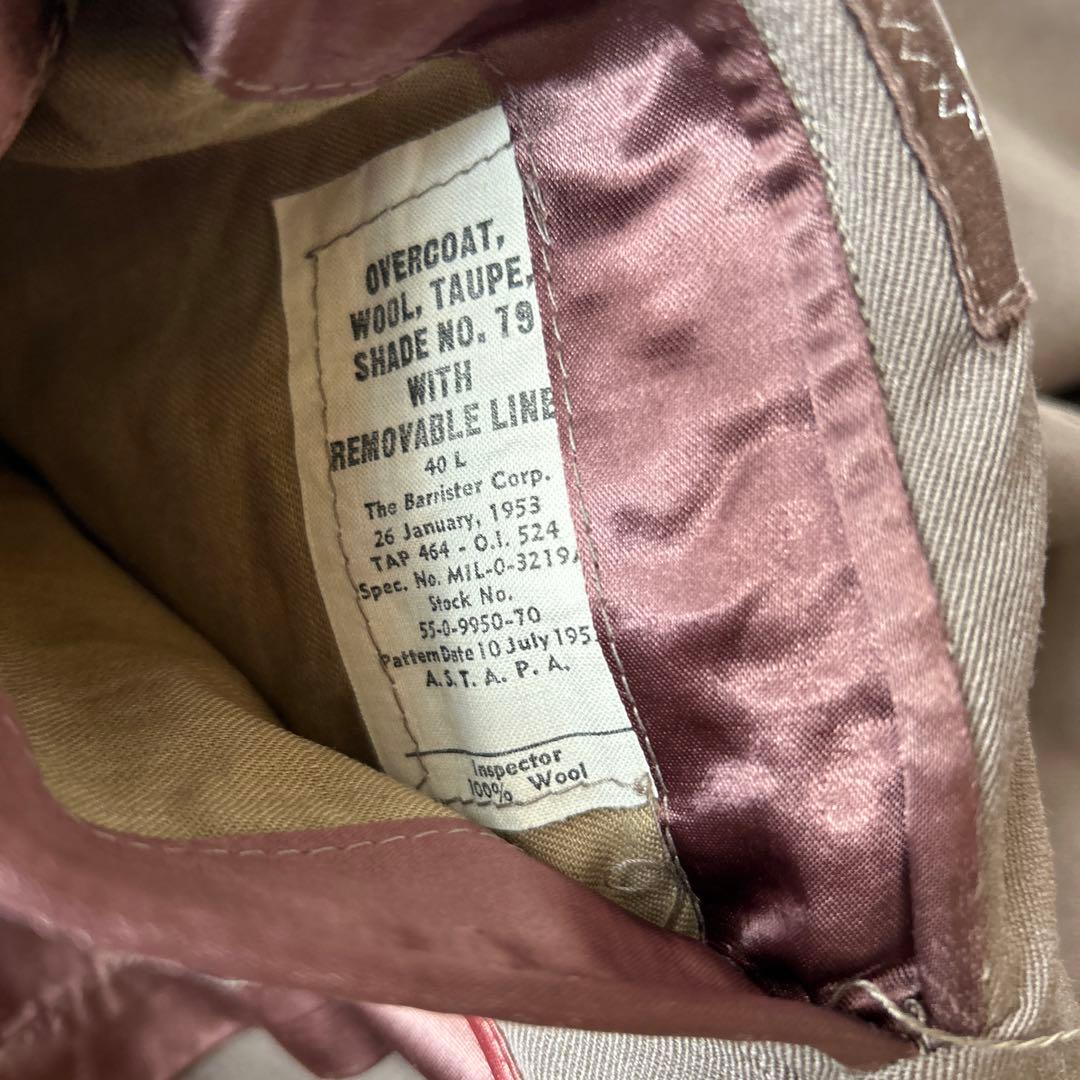 50s 米軍　オフィサー　トープシェード　コート