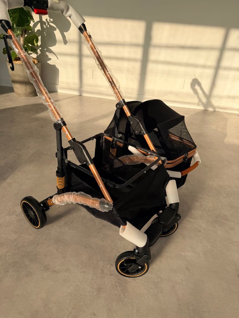 新品　折りたたみ式ペットカート 黒　分離式