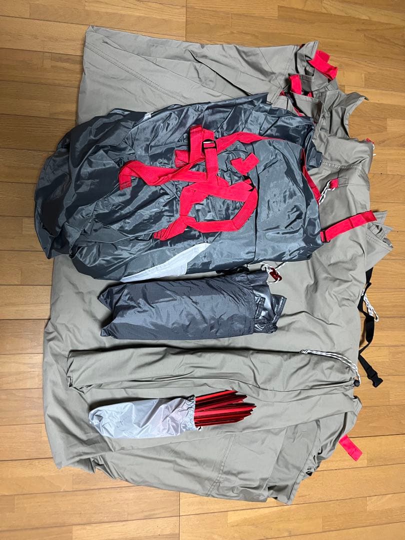 ワンポールテント 専用グランドシート付 4人用 ポリコットン FIELDOOR