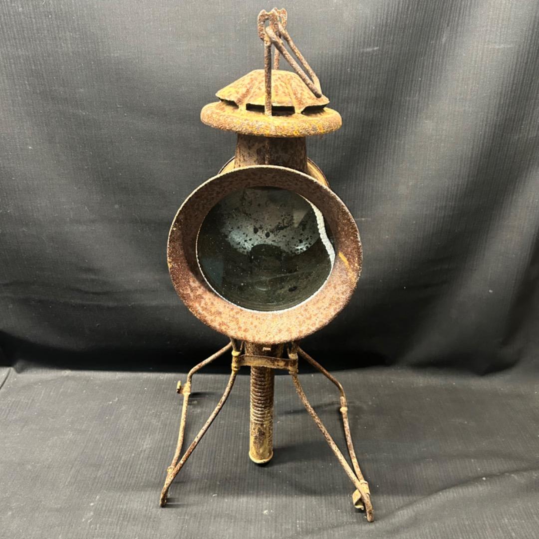 ▽Ad前1012 旧日本軍 軍用隠顕燈 信号灯 昭和レトロ 当時物 長期保管品