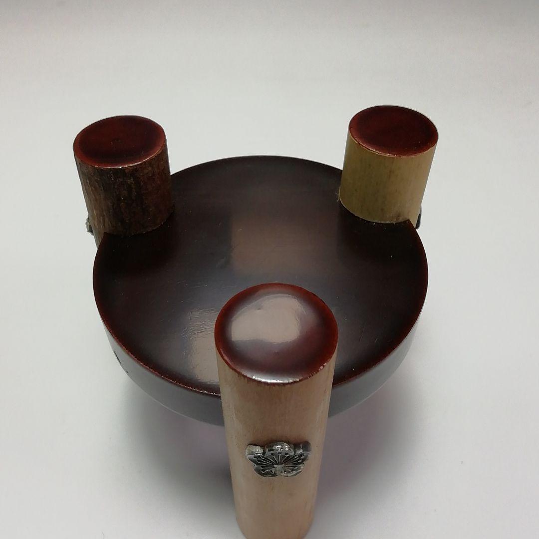 Ｓ３２４　蓋置　『松竹梅』『平安　伊藤表正作』『木製』　共箱　茶道具