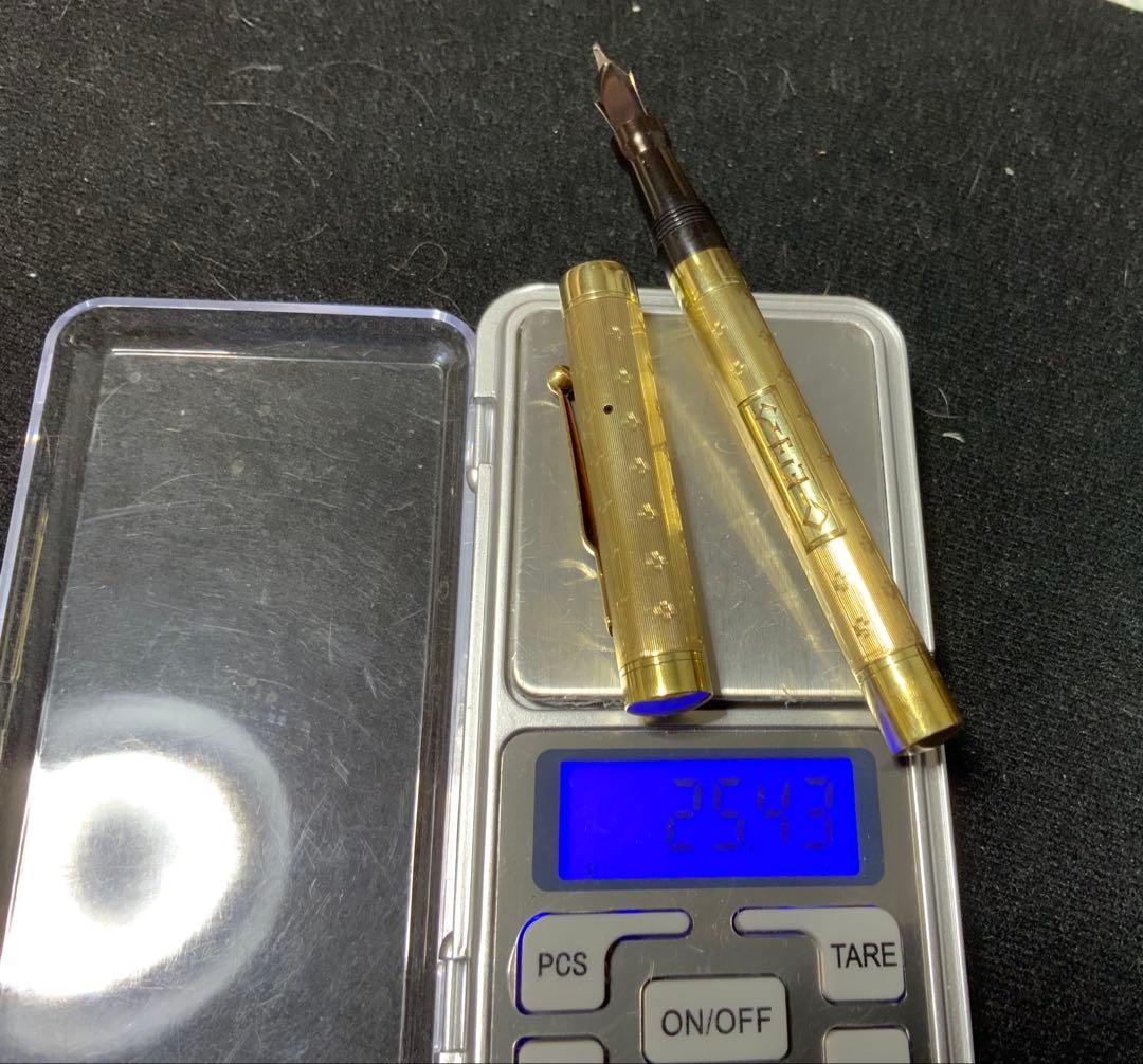 14金無垢万年筆　Vintage Mabie Todd (ニブはPilot製)