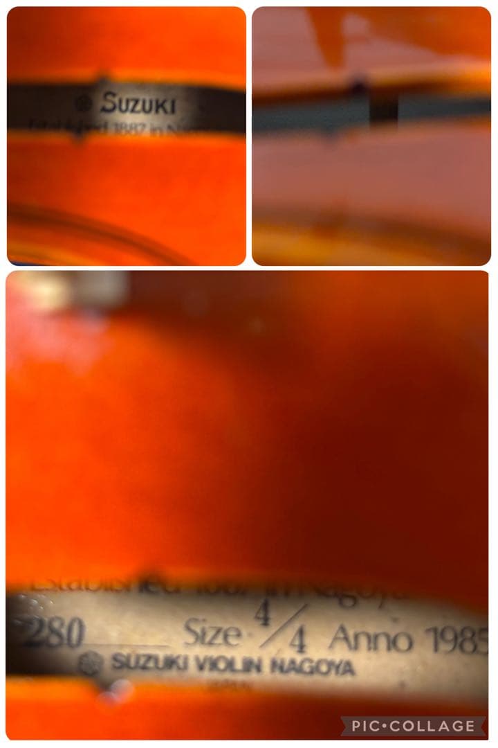 スズキ　バイオリン　No.280 4/4 1985年
