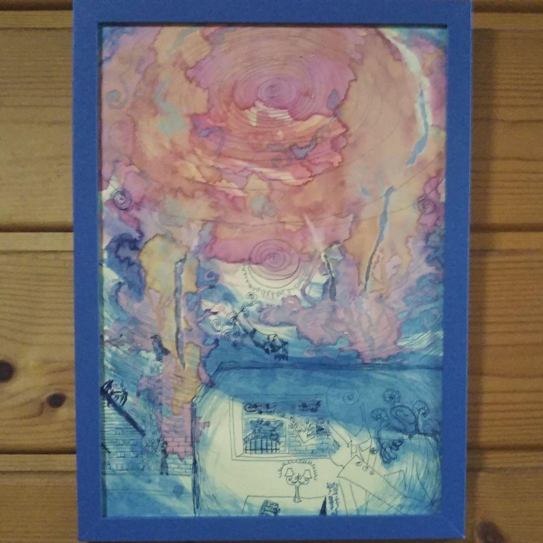 《塵と焔の渦》絵画☆クトゥルフ神話の題材