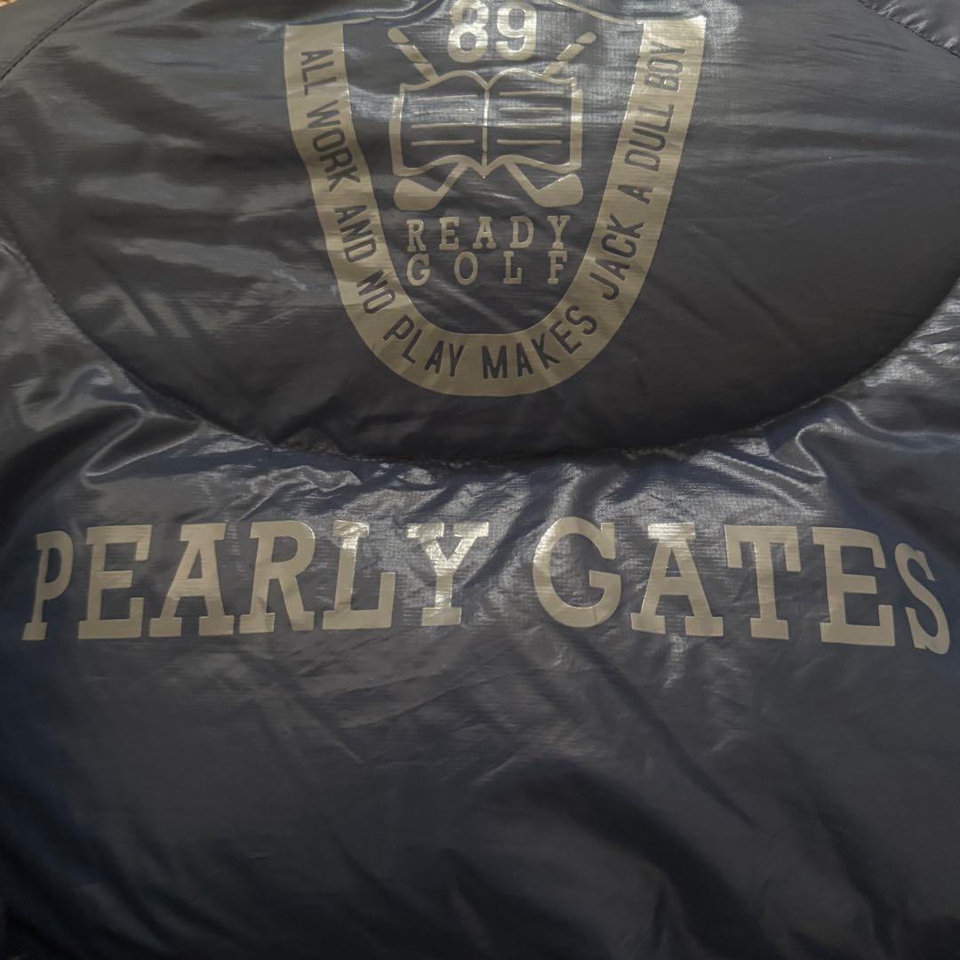 極美品　パーリーゲイツ　ダウンジャケット　ベスト　2WA 紺　M〜L相当　4