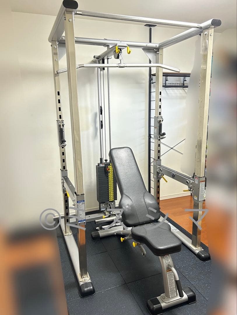 タフスタッフ開業セット パワーラック ラットプル ベンチ 新品プレート シャフト