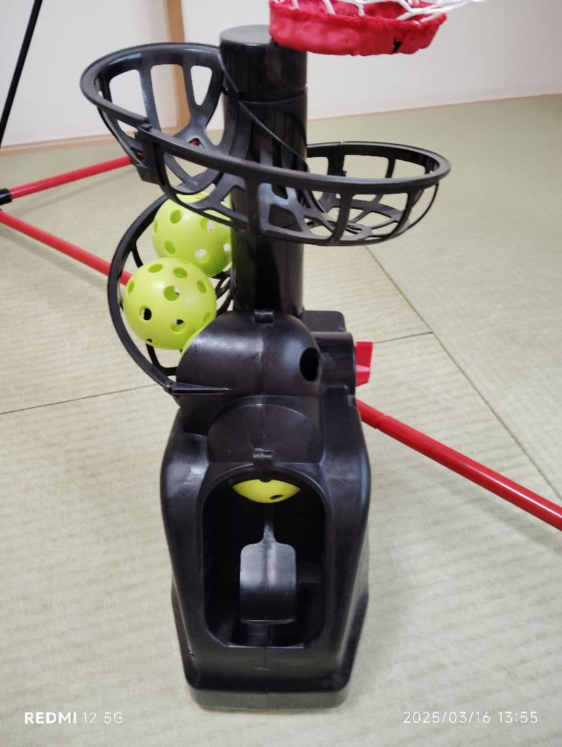 FIELD FORCE ネット＆トスマシン 折りたたみ式 赤白