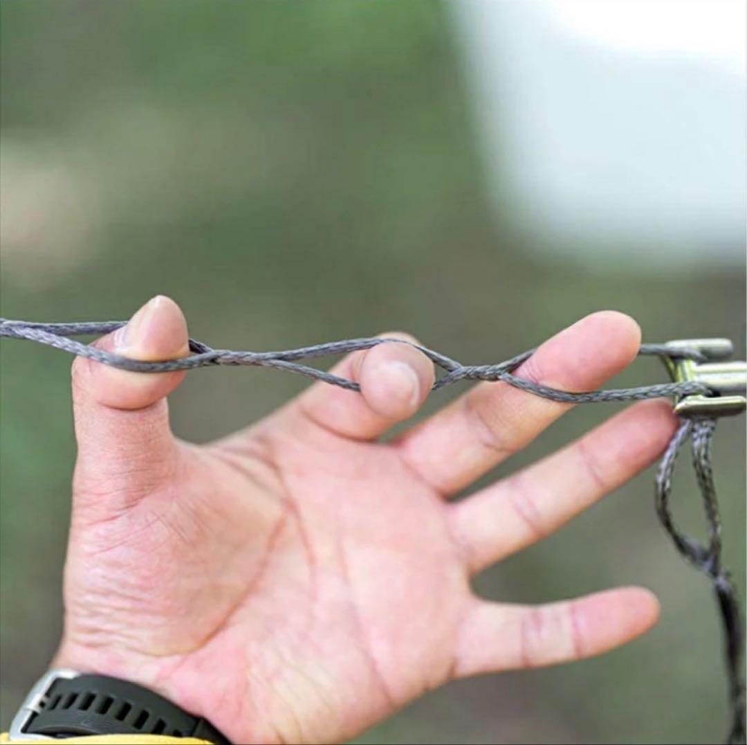 【BUSH CRAFT 蚊帳付き　ハンモック】　未使用品　フル設備セット