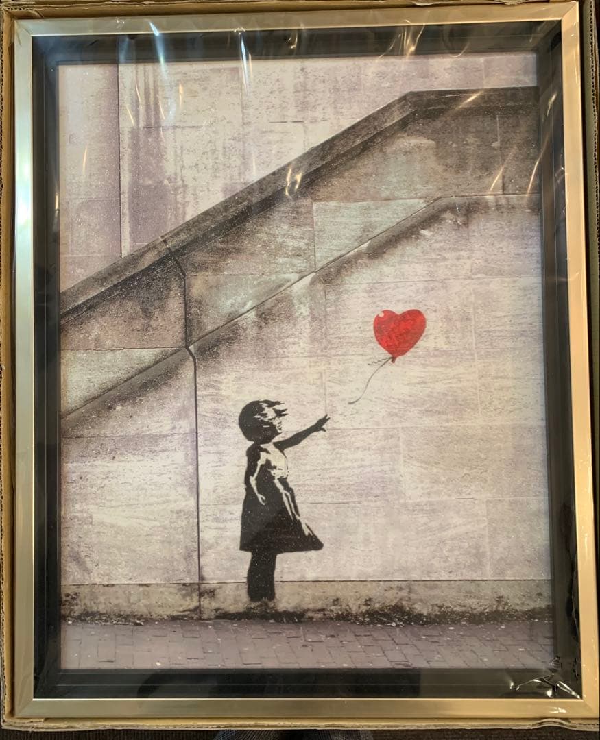 ホリデン様　☆超美品☆レア バンクシー　レッドバルーン　額絵　雑貨