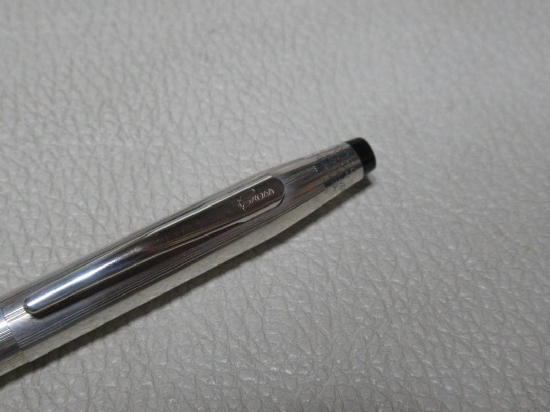 美品1970年代◆クロス 銀ムクキャップ付 3004 ソフトチップペンボールペン