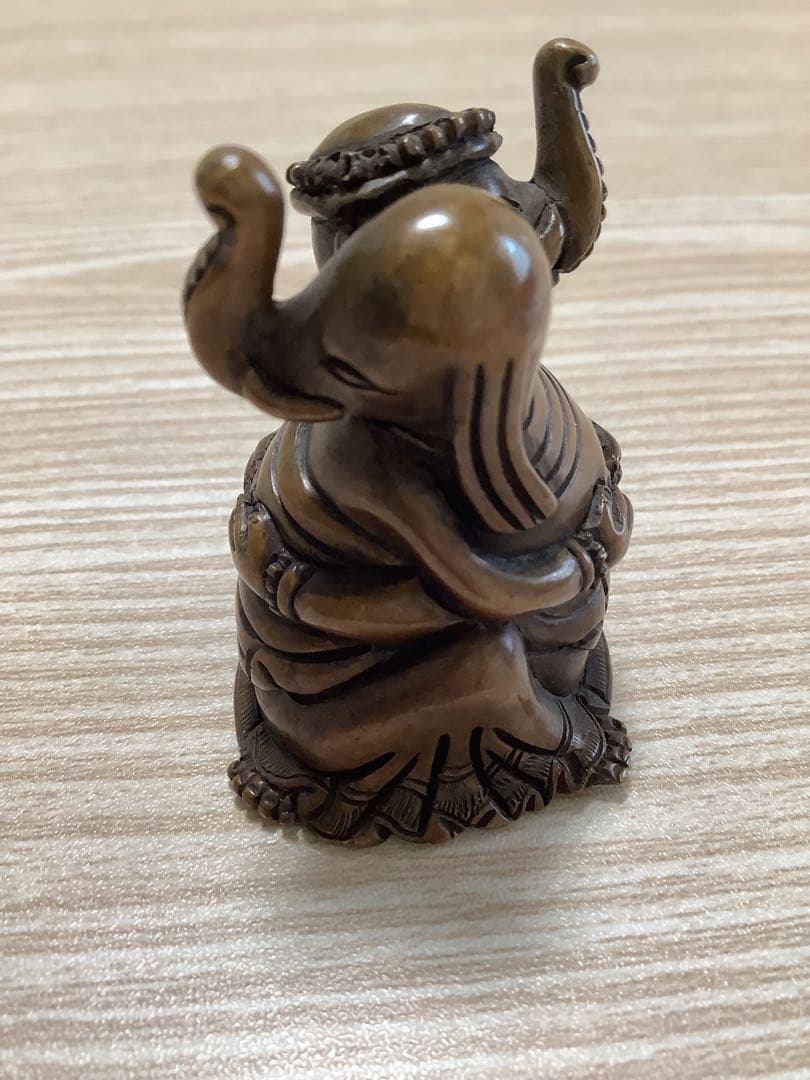 《 チベット密教　新品 》 ガネーシャ　歓喜仏　聖天　銅　金運　オリジナル　B