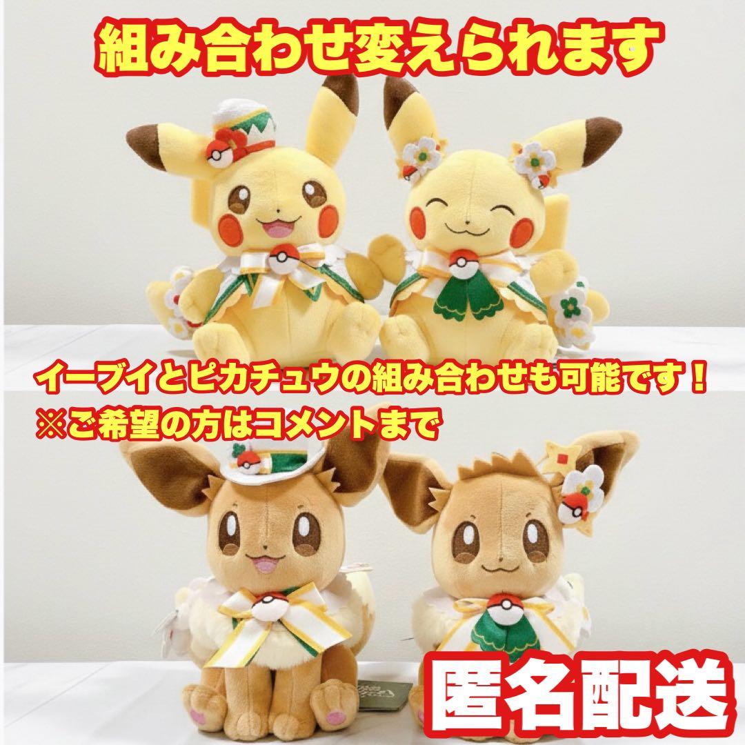 【2種セット】ポケパークカントー イーブイ ぬいぐるみ カーニバル衣装