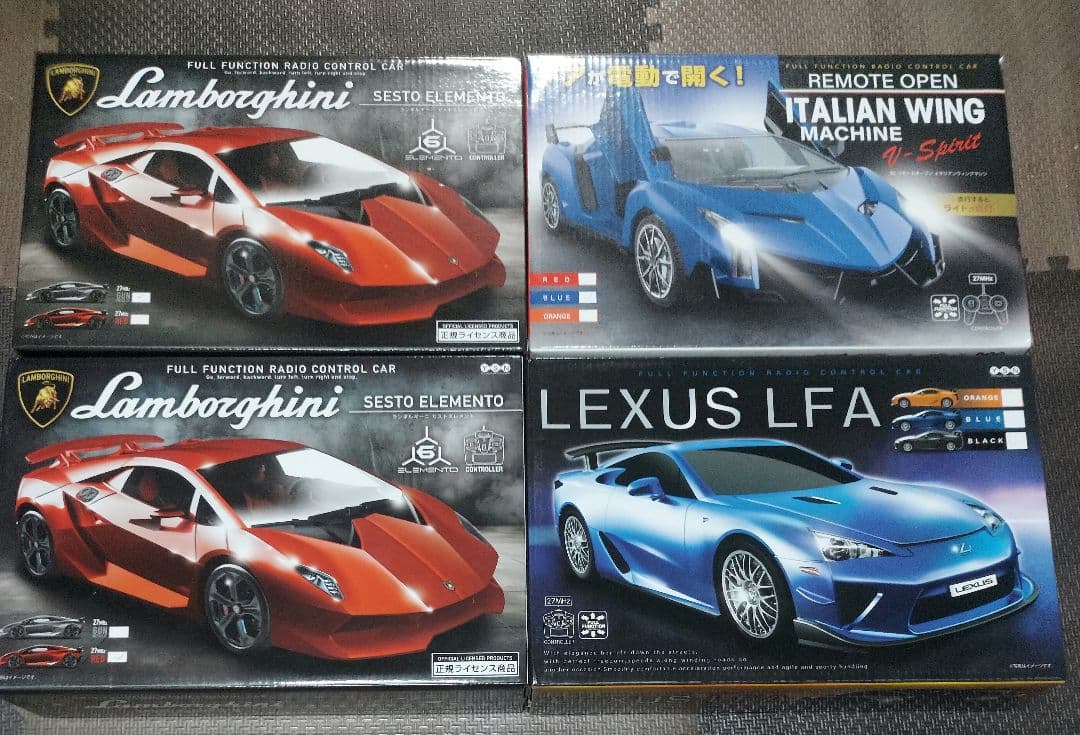 RX－7、LEXUS LFA、ITALIAN WING、ランポルギーニ、NSX等