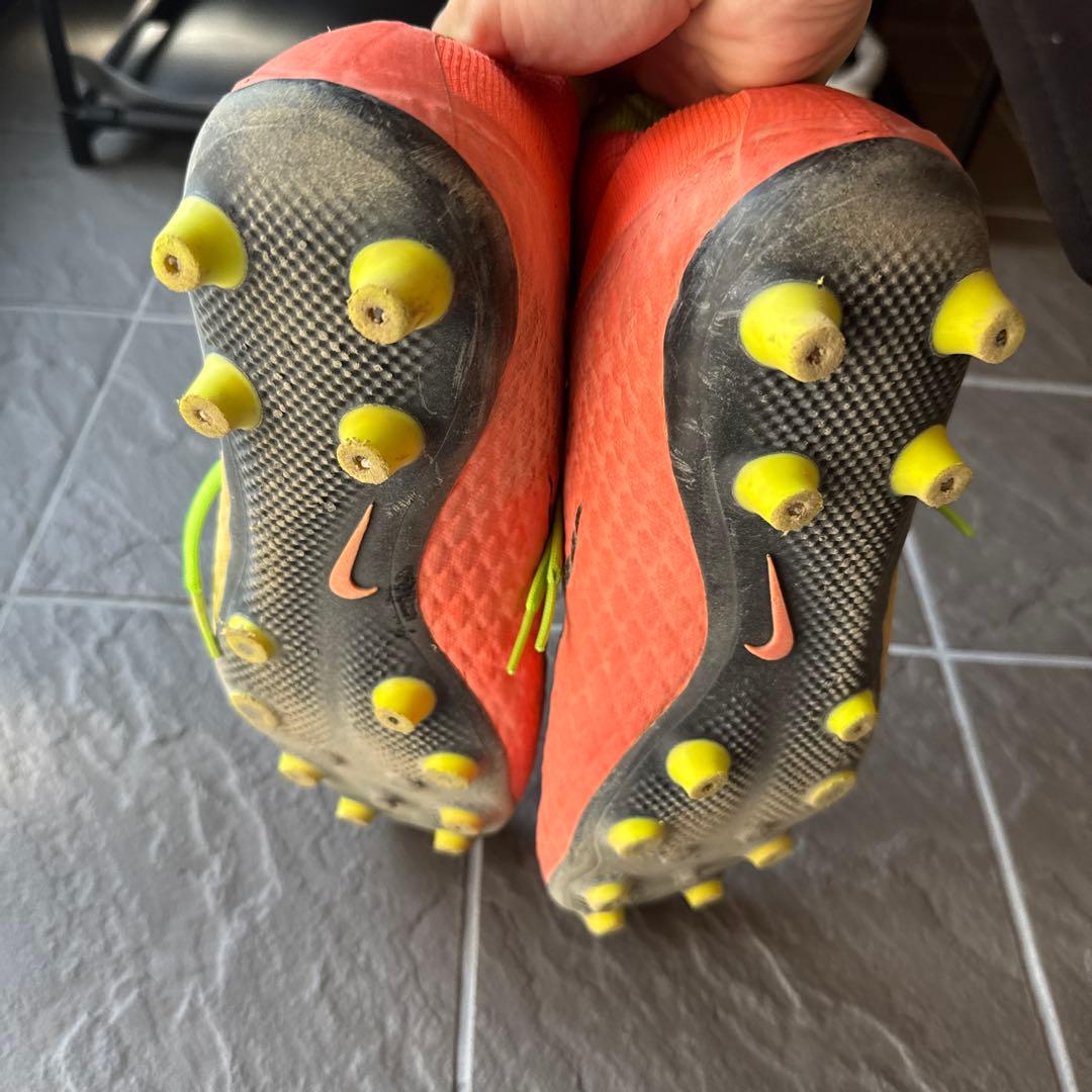 Nike スパイクシューズ オレンジ/グリーン
