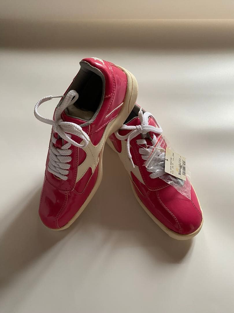 未使用　美品！　パーリーゲイツ　ピンク エナメル　ゴルフシューズ 23.5cm