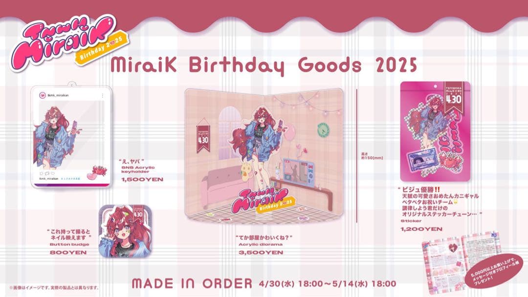 MiraiK 未来館 バースデーグッズ 2025