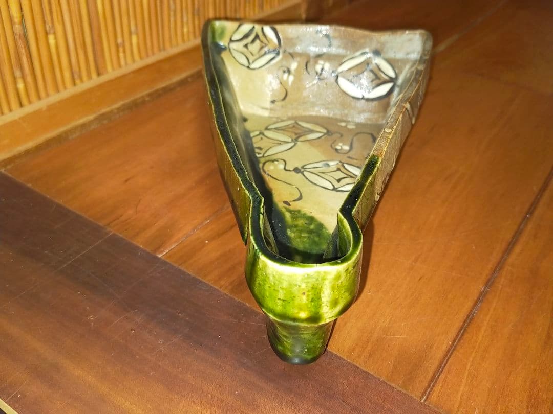 ♥織部　大きな　向付　鉢　菓子鉢　骨董　古玩