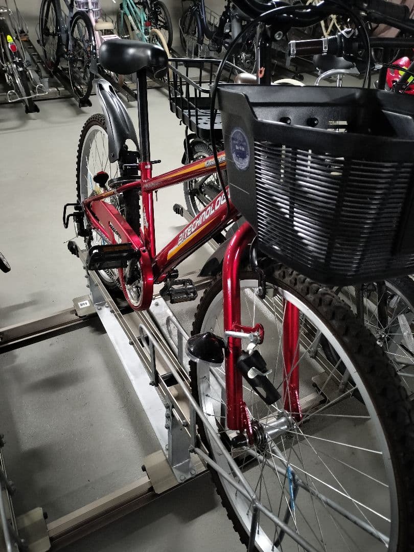 子供用　マウンテンバイク　24インチ　自転車　赤　キッズ　男の子　東京都　レッド