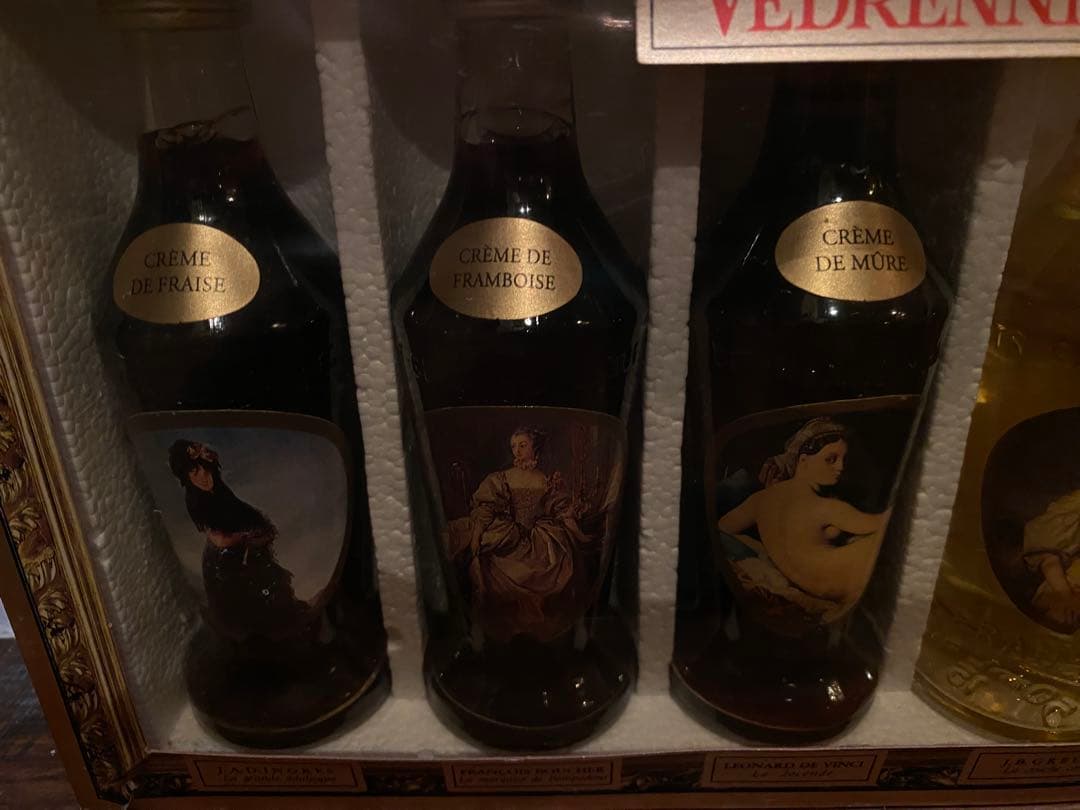 フランス VEDRENNE ルーヴル名画リキュール 5本セット
