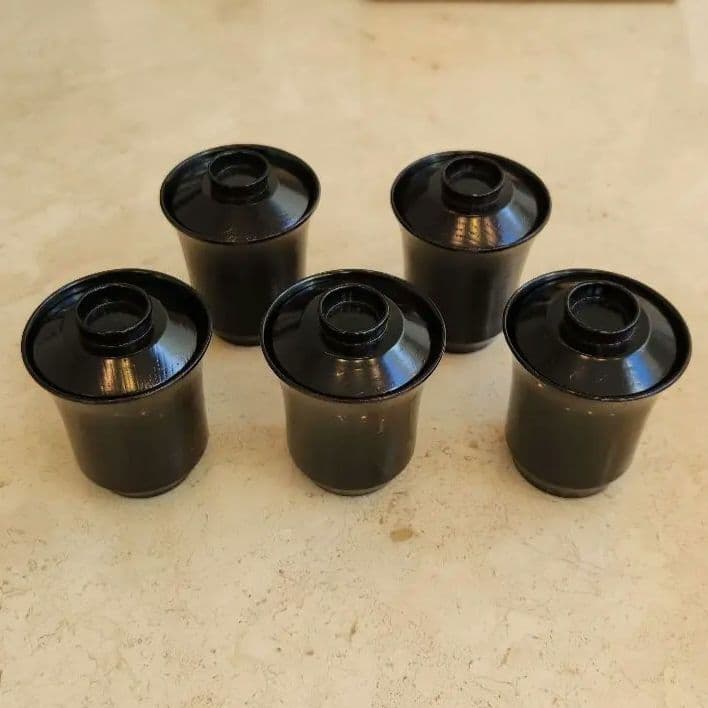 黒柿合箸洗 五客 川瀬表完 小吸物椀