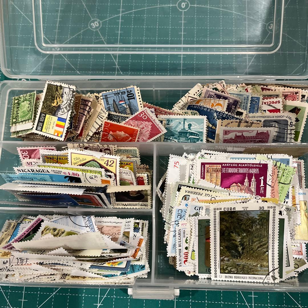 約3.8kg コラージュ 紙モノ 切手 チケット 異素材 まとめ売り 大量