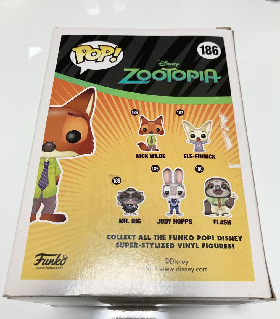 レア ズートピア POP FUNKO フィギュア 186 ニック