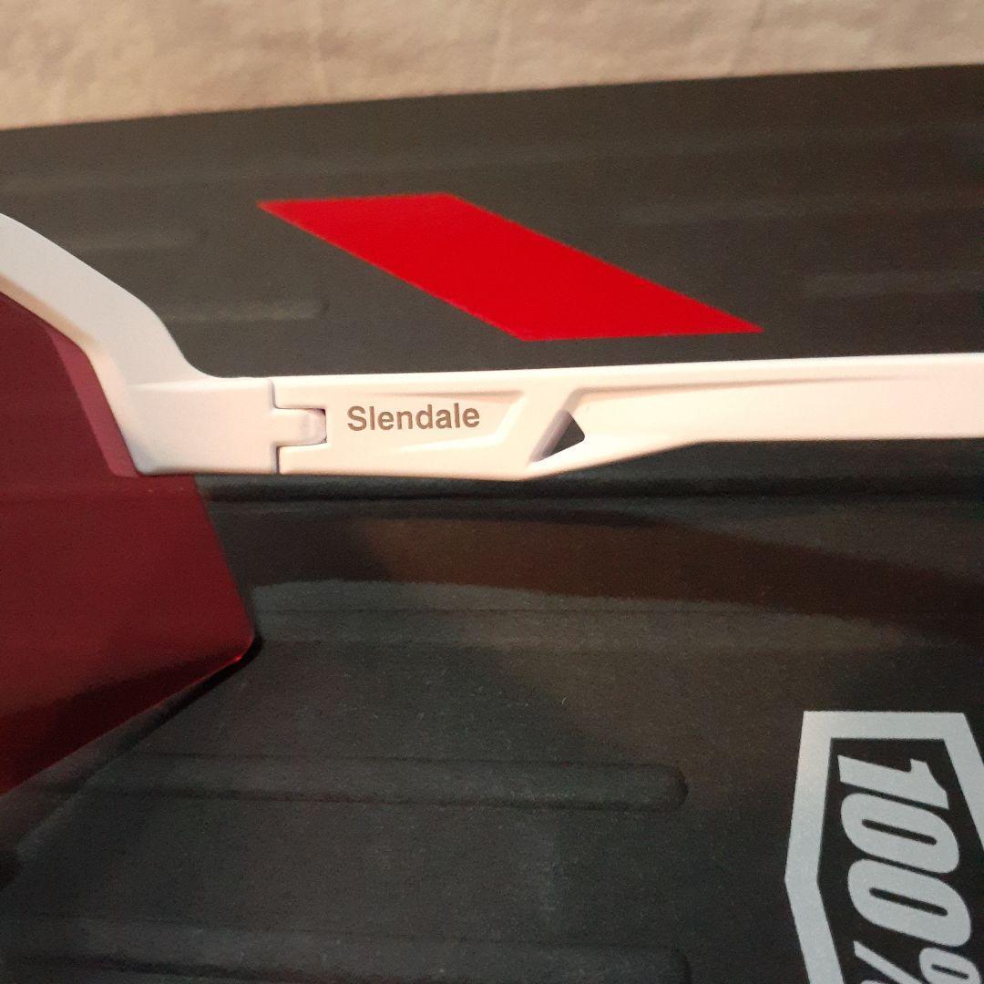 100% Slendale ホワイト レッドミラーレンズ ワンハンドレッド