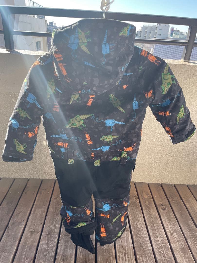 バートン ロボット 恐竜 キッズ ジャンプスーツ スノーウェア ダウンジャケット