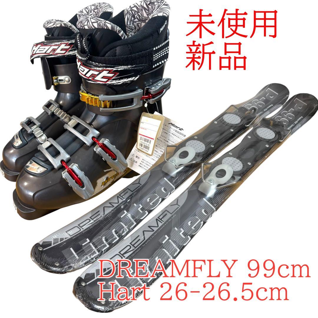 未使用　新品　メンズ　ショートスキー　ファンスキーセット　26-26.5cm