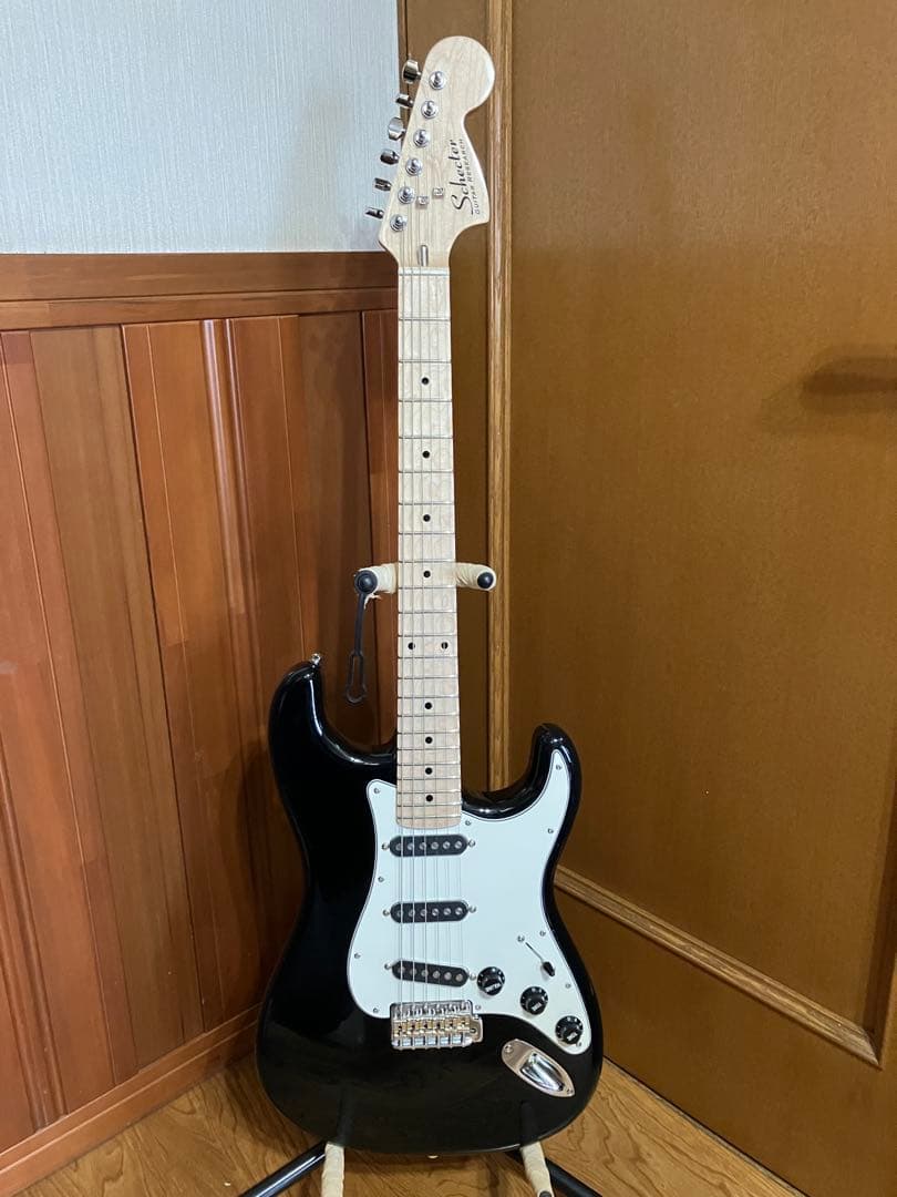 美品 SCHECTER PS-ST-DH-SC /BLK/M スキャロップ 限定