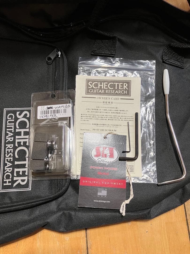 美品 SCHECTER PS-ST-DH-SC /BLK/M スキャロップ 限定
